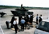 1997年7月に行われた学生訓練の視察に行きました。９０式戦車に乗りました。（千歳基地-陸上自衛隊）
