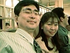 駒場で開催されたＮＭＲ討論会（1997年）の後、渋谷に飲みに行きました。加藤悦子さんと、ツーショット。