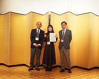 The Excellent Young Poster Award, (Taiyo-Nippon Sanso Award), Natsuki Kawabata of Gunma Guniv.
