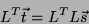 \begin{displaymath}
L^T \vec{t} = L^T L \vec{s}
\end{displaymath}